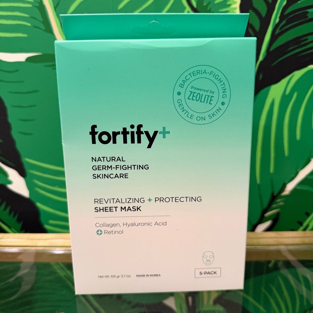Fortify+ Retinol Sheet Mask 5 Pack NWT Vegan K-Beauty